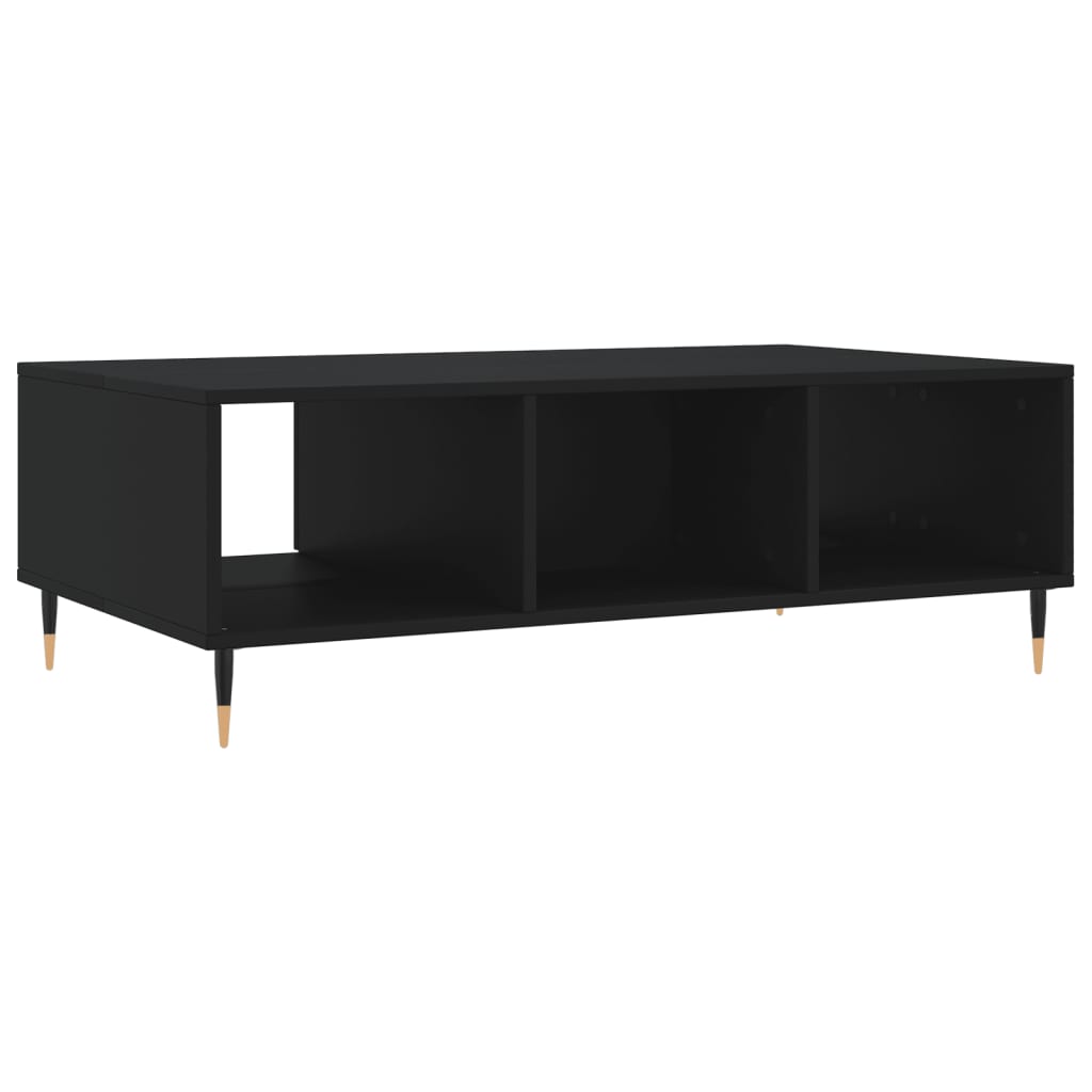 Tavolino da Salotto Nero 104x60x35 cm in Legno Multistrato 827077