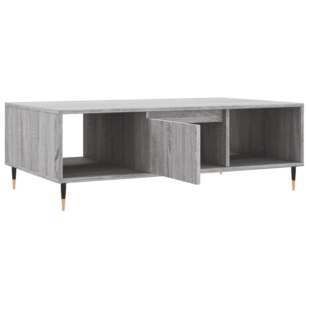Tavolino da Salotto-Tavolino da soggiorno-Tavolo Grigio Sonoma 104x60x35cm Legno Multistrato 455823