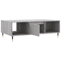 Tavolino da Salotto-Tavolino da soggiorno-Tavolo Grigio Sonoma 104x60x35cm Legno Multistrato 455823