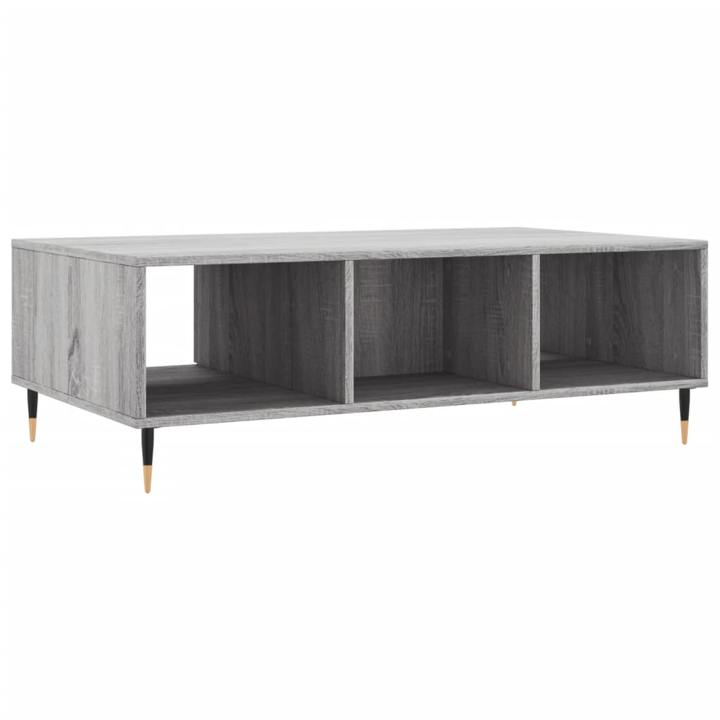Tavolino da Salotto-Tavolino da soggiorno-Tavolo Grigio Sonoma 104x60x35cm Legno Multistrato 455823
