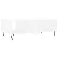 Tavolino da Salotto Bianco 104x60x35 cm in Legno Multistrato