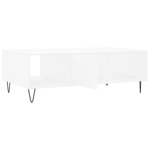 Tavolino da Salotto Bianco 104x60x35 cm in Legno Multistrato 827084
