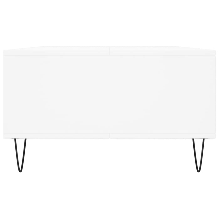 Tavolino da Salotto Bianco 104x60x35 cm in Legno Multistrato 827084