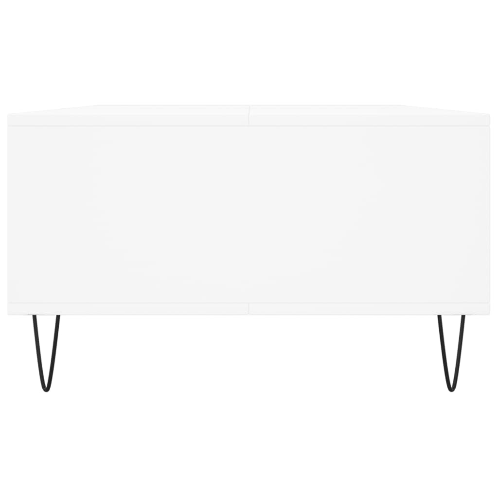 Tavolino da Salotto Bianco 104x60x35 cm in Legno Multistrato