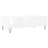 Tavolino da Salotto Bianco 104x60x35 cm in Legno Multistrato