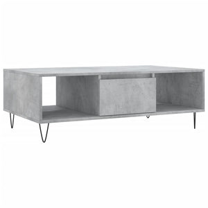 Tavolino Salotto Grigio Cemento 104x60x35 cm Legno Multistrato 827088