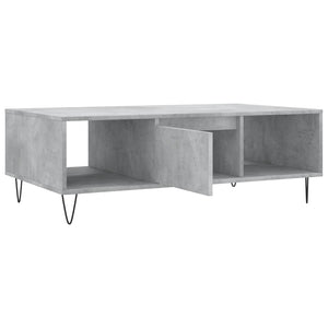 Tavolino Salotto Grigio Cemento 104x60x35 cm Legno Multistrato 827088