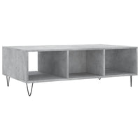 Tavolino Salotto Grigio Cemento 104x60x35 cm Legno Multistrato 827088