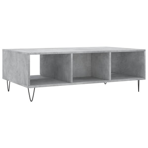 Tavolino Salotto Grigio Cemento 104x60x35 cm Legno Multistrato 827088