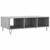 Tavolino da Salotto-Tavolino da soggiorno Grigio Sonoma 104x60x35cm Legno Multistrato