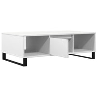 Tavolino da Salotto Bianco 104x60x35 cm in Legno Multistrato 827092