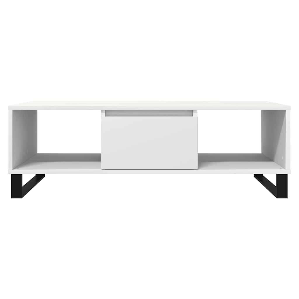 Tavolino da Salotto Bianco 104x60x35 cm in Legno Multistrato 827092
