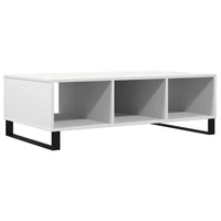 Tavolino da Salotto Bianco 104x60x35 cm in Legno Multistrato 827092