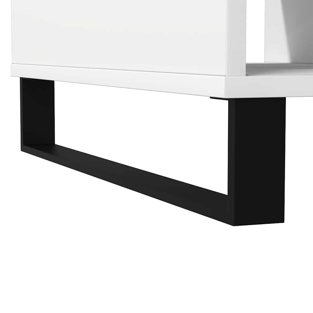 Tavolino da Salotto Bianco 104x60x35 cm in Legno Multistrato 827092