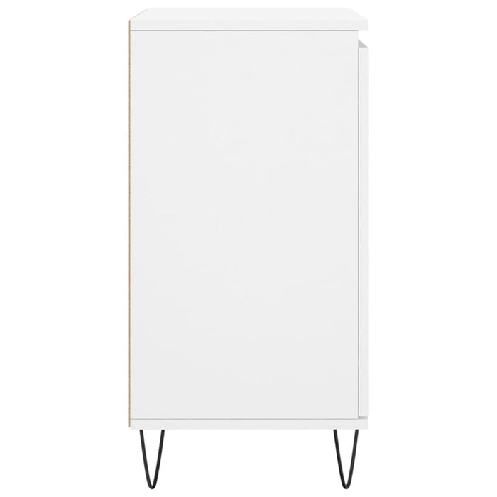 Credenza-Buffet-Armadio da cucina Bianca 60x35x70 cm in Legno Multistrato 136132