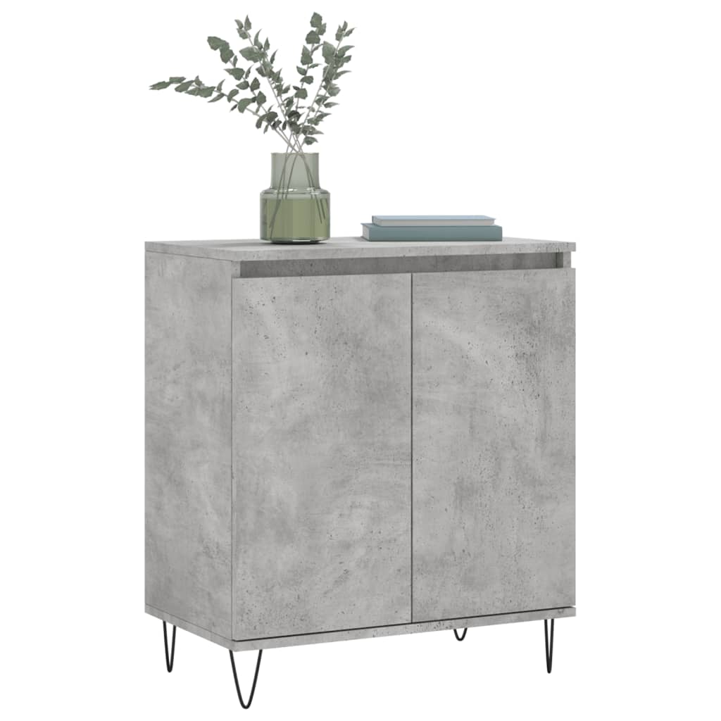 Credenza-Buffet-Armadio da cucina Grigio Cemento 60x35x70 cm in Legno Multistrato 676486