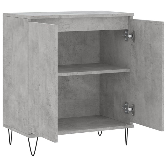 Credenza-Buffet-Armadio da cucina Grigio Cemento 60x35x70 cm in Legno Multistrato 676486