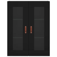 Mobile a Parete Nero 69,5x34x90 cm 828453