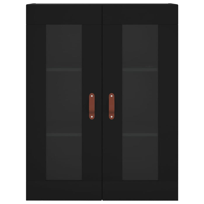 Mobile a Parete Nero 69,5x34x90 cm 828453