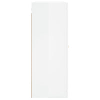 Mobile a Parete Bianco Lucido 69,5x34x90 cm 828454
