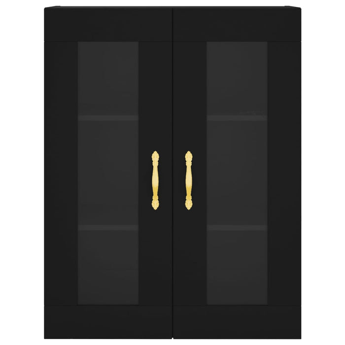 Mobile a Parete Nero 69,5x34x90 cm 828461