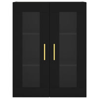 Mobile a Parete Nero 69,5x34x90 cm 828469