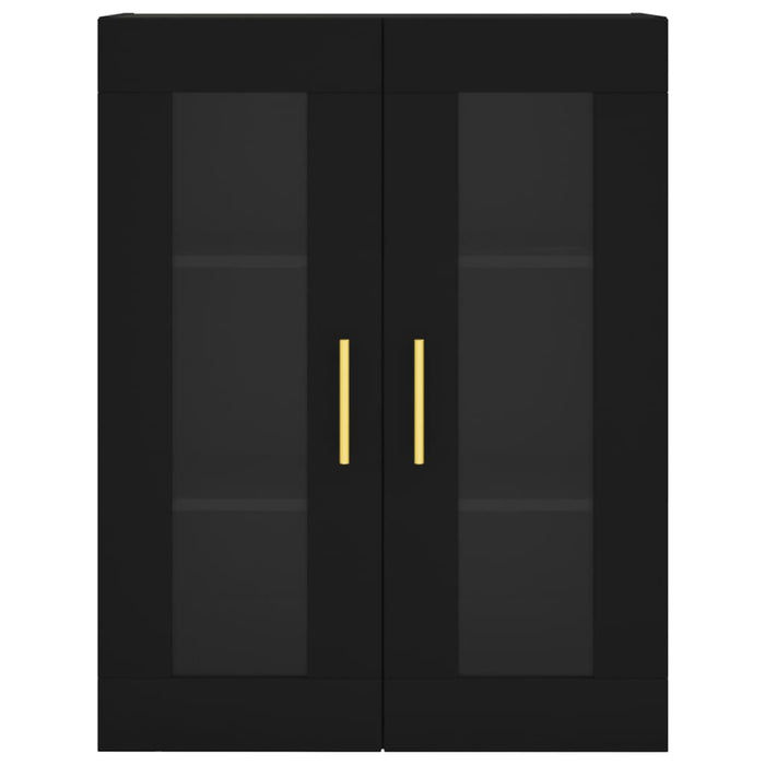 Mobile a Parete Nero 69,5x34x90 cm 828469