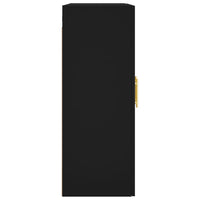 Mobile a Parete Nero 69,5x34x90 cm 828469