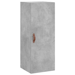 Mobile a Parete Grigio Cemento 34,5x34x90 cm 828832