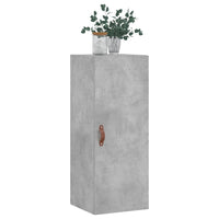 Mobile a Parete Grigio Cemento 34,5x34x90 cm 828832