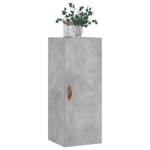 Mobile a Parete Grigio Cemento 34,5x34x90 cm 828832