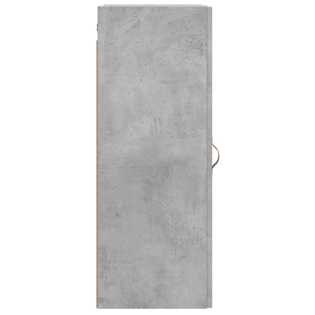 Mobile a Parete Grigio Cemento 34,5x34x90 cm 828832