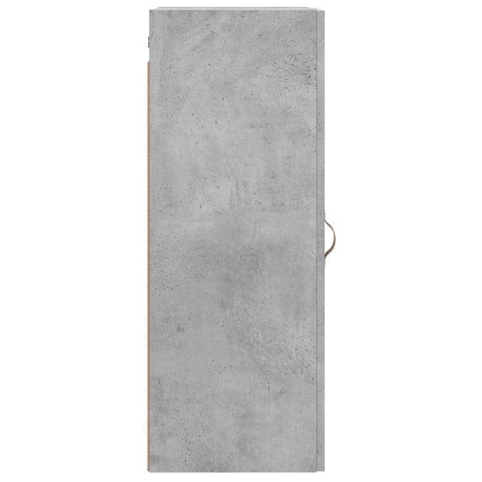 Mobile a Parete Grigio Cemento 34,5x34x90 cm 828832