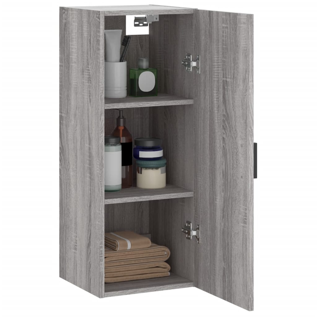 Mobile a Parete Grigio Sonoma 34,5x34x90 cm 828858
