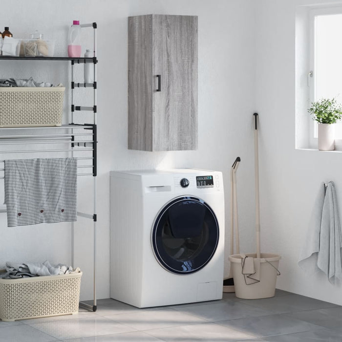 Mobile a Parete Grigio Sonoma 34,5x34x90 cm 828858