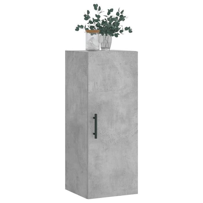 Mobile a Parete Grigio Cemento 34,5x34x90 cm 828880