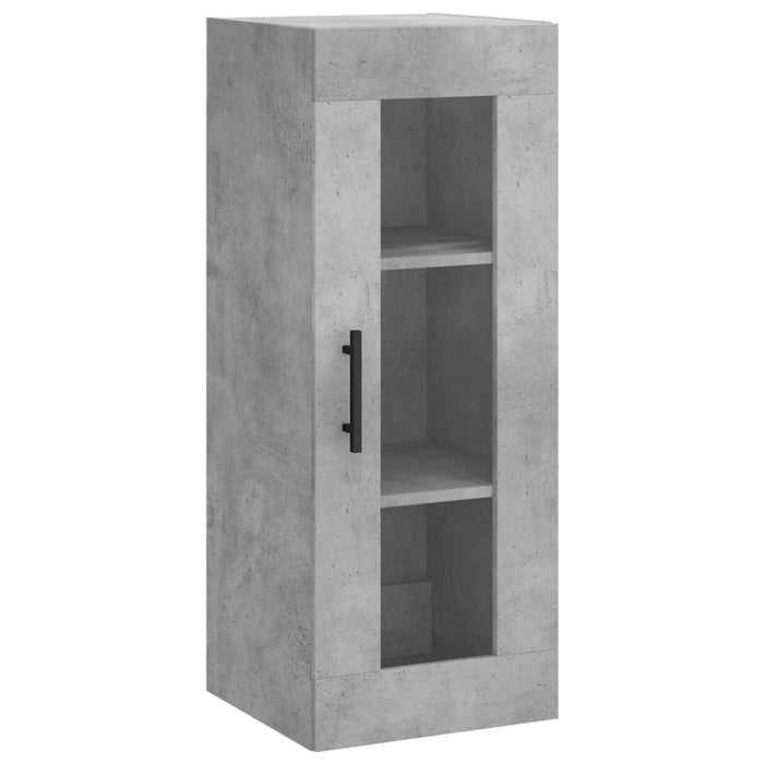 Mobile a Parete Grigio Cemento 34,5x34x90 cm 828936