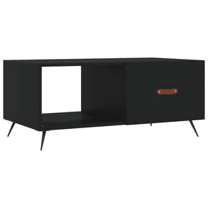 Tavolino da Salotto Nero 90x50x40 cm in Legno Multistratocod mxl 79682