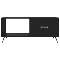 Tavolino da Salotto Nero 90x50x40 cm in Legno Multistrato 829181