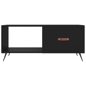 Tavolino da Salotto Nero 90x50x40 cm in Legno Multistrato 829181