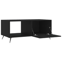 Tavolino da Salotto Nero 90x50x40 cm in Legno Multistrato 829181