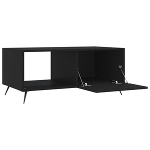 Tavolino da Salotto Nero 90x50x40 cm in Legno Multistrato 829181