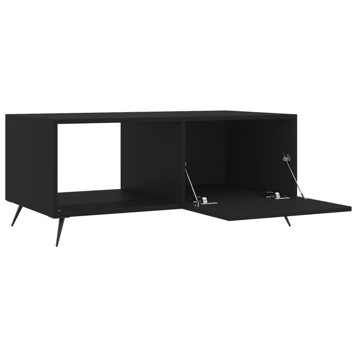 Tavolino da Salotto Nero 90x50x40 cm in Legno Multistrato 829181