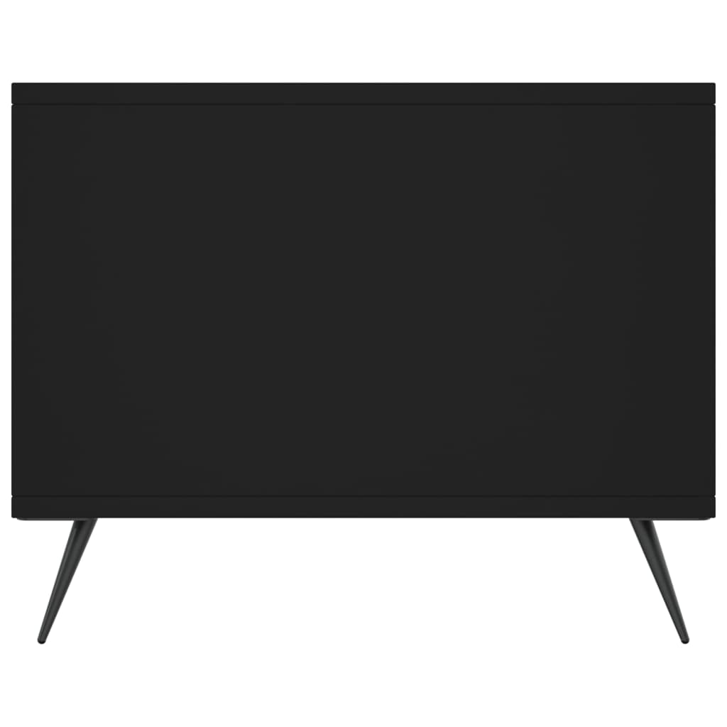 Tavolino da Salotto Nero 90x50x40 cm in Legno Multistrato 829181