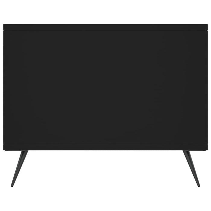 Tavolino da Salotto Nero 90x50x40 cm in Legno Multistrato 829181