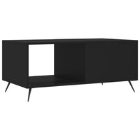 Tavolino da Salotto Nero 90x50x40 cm in Legno Multistrato 829181