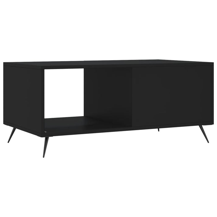 Tavolino da Salotto Nero 90x50x40 cm in Legno Multistrato 829181