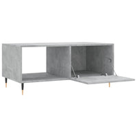 Tavolino da Salotto Grigio Cemento 90x50x40cm Legno Multistrato 829192
