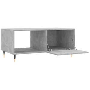 Tavolino da Salotto Grigio Cemento 90x50x40cm Legno Multistrato 829192