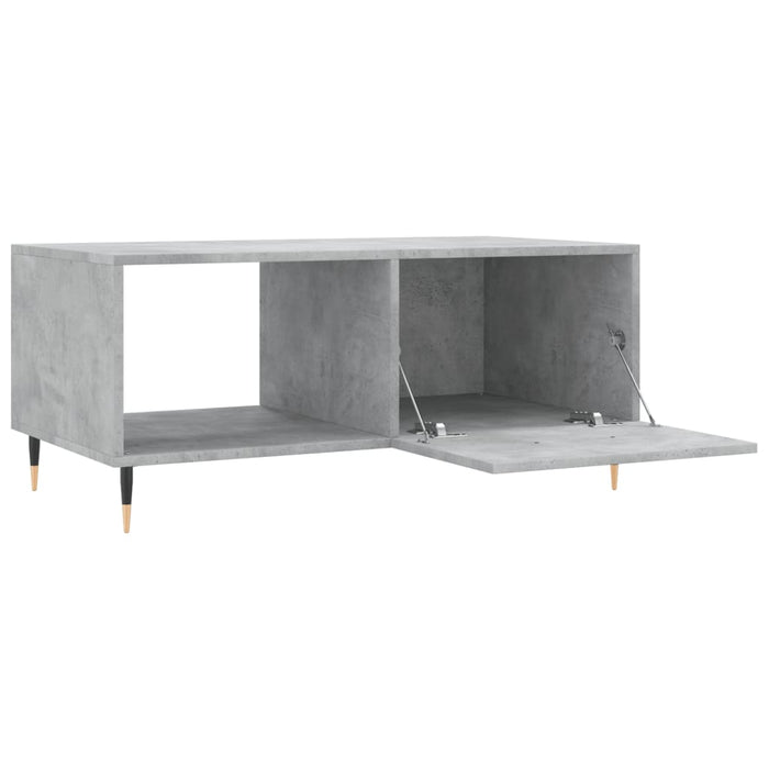 Tavolino da Salotto Grigio Cemento 90x50x40cm Legno Multistrato 829192